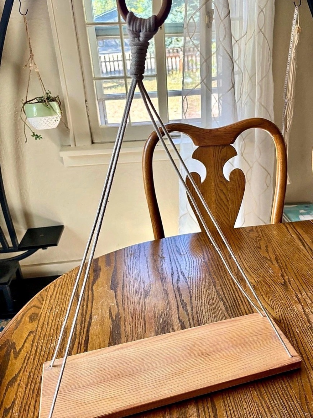 Hanging Wood Display Shelf